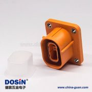 電動(dòng)汽車(chē)高壓連接器塑料插座2芯直式電流150A高壓互鎖 電動(dòng)汽車(chē)高壓連接器塑料插座2芯直式電流150A高壓互鎖