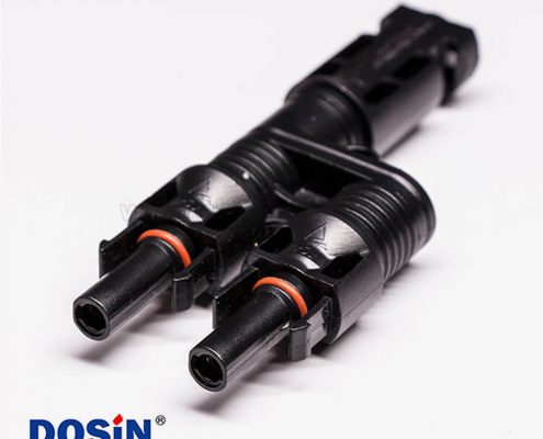 Mc4連接器三通一母轉(zhuǎn)二公分支接插件光伏連接器