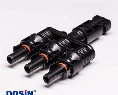 太陽(yáng)能光伏連接器Mc4一母轉(zhuǎn)三公防水接頭