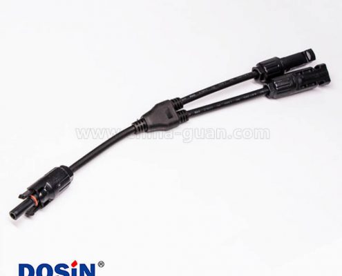 Mc4光伏線接頭三通太陽(yáng)能防水連接器