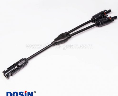 Mc4光伏線接頭三通防水連接器