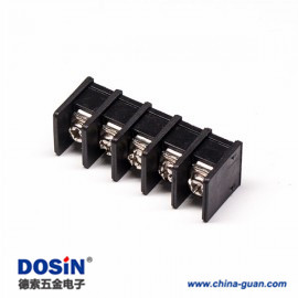 接線端子 彎針黑色柵欄式直式接PCB板安裝