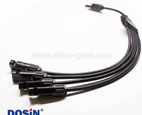 MC4光伏連接器一出四分支一套接線防水