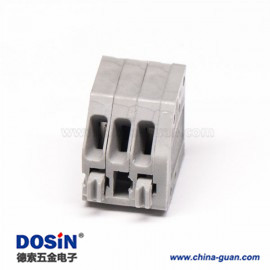 接線(xiàn)端子接線(xiàn)2孔斜對(duì)角2芯2.5mm灰色彈簧式接線(xiàn)端子180度