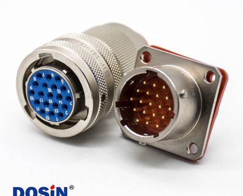 Y11P連接器插頭&插座卡口連接直式公母對接19芯14殼體號焊杯接線面板安裝