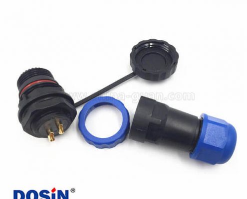 SP21大電流防水插頭15A連接器6芯