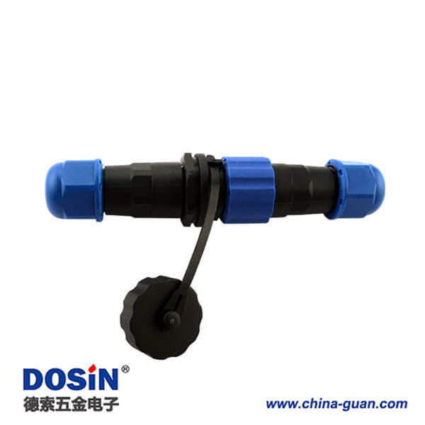 SP17電纜防水航空插頭9P對(duì)接連接器