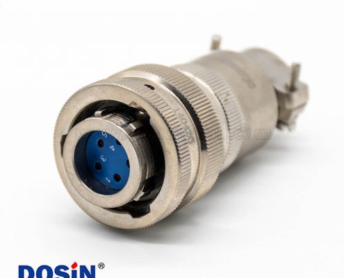 CXCH系列電連接器01母插頭5芯卡口連接接線焊接直式22殼體