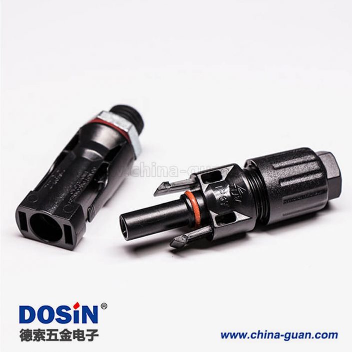 公母頭Mc4光伏電纜連接器防水