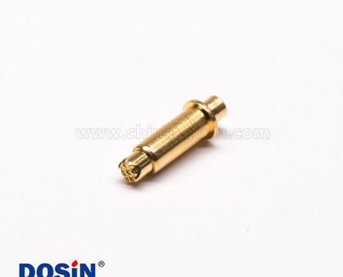 異形Pogo Pin插件式鍍金單芯黃銅連接器彈簧針