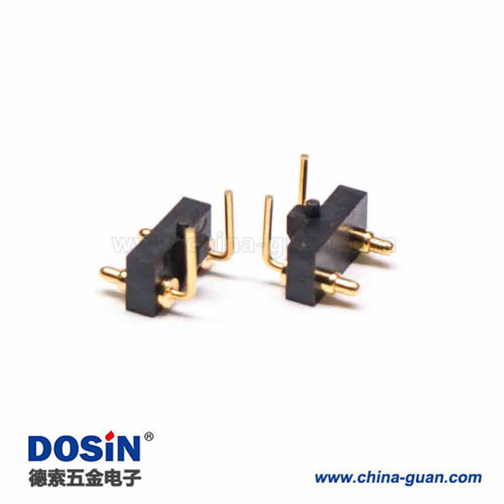 連接器彈簧針PogoPin連接器多Pin系列間距2.54MM折彎式8芯 連接器彈簧針PogoPin連接器多Pin系列間距2.54MM折彎式8芯