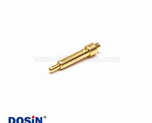 Pogo Pin直式黃銅插件式鍍金單芯P型彈簧針