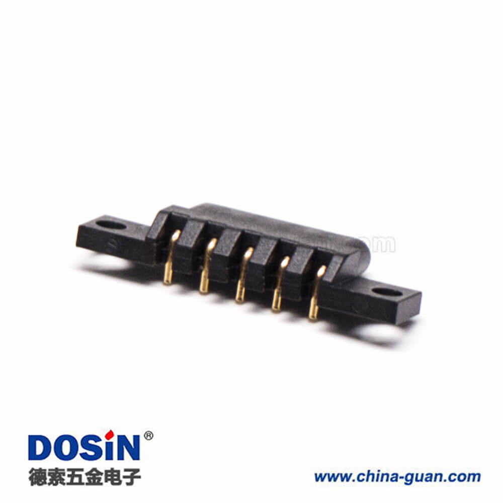 ogo Pin彈簧針連接器5芯間距2.5MM單排折彎式 ogo Pin彈簧針連接器5芯間距2.5MM單排折彎式