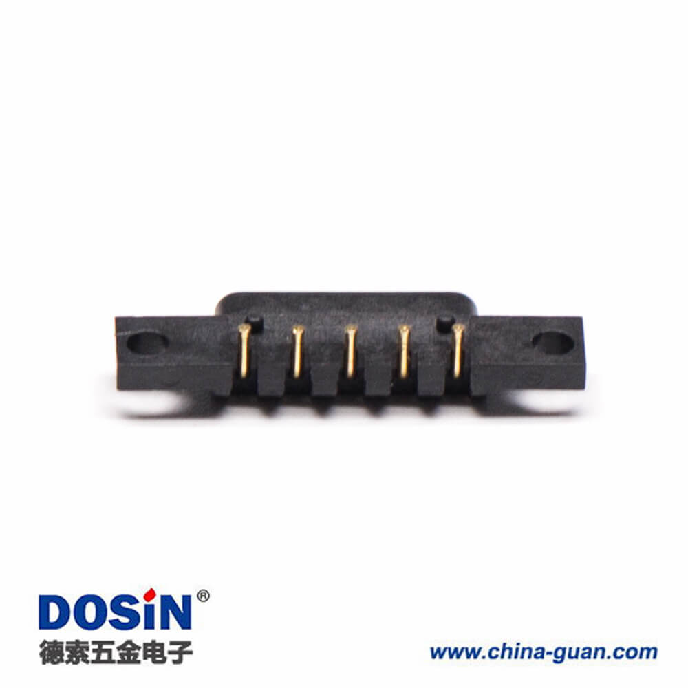 4ogo Pin彈簧針連接器5芯間距2.5MM單排折彎式 ogo Pin彈簧針連接器5芯間距2.5MM單排折彎式