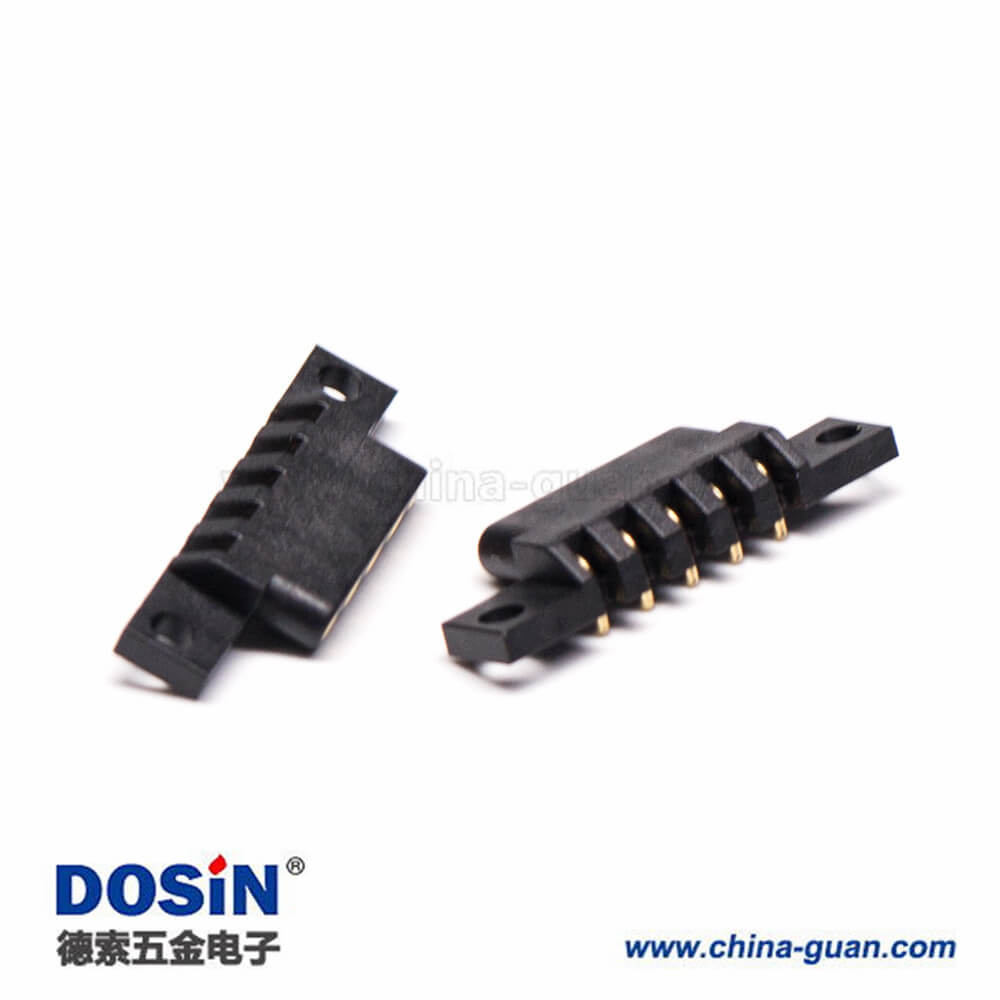 ogo Pin彈簧針連接器5芯間距2.5MM單排折彎式 ogo Pin彈簧針連接器5芯間距2.5MM單排折彎式