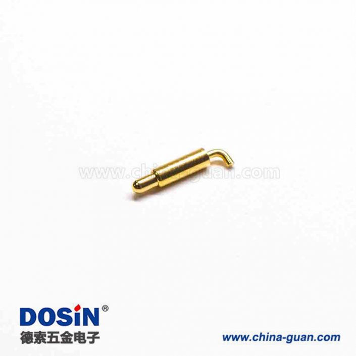 折彎式異型系列B型單芯針軸尾部折彎導(dǎo)電彈簧針