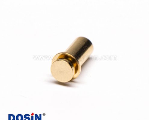 Pogo Pin單針連接器異形系列P型黃銅鍍金直式