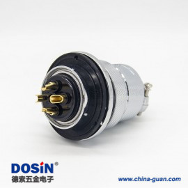 反裝插頭公頭及反裝插座母座 GX48 4芯直式連接器