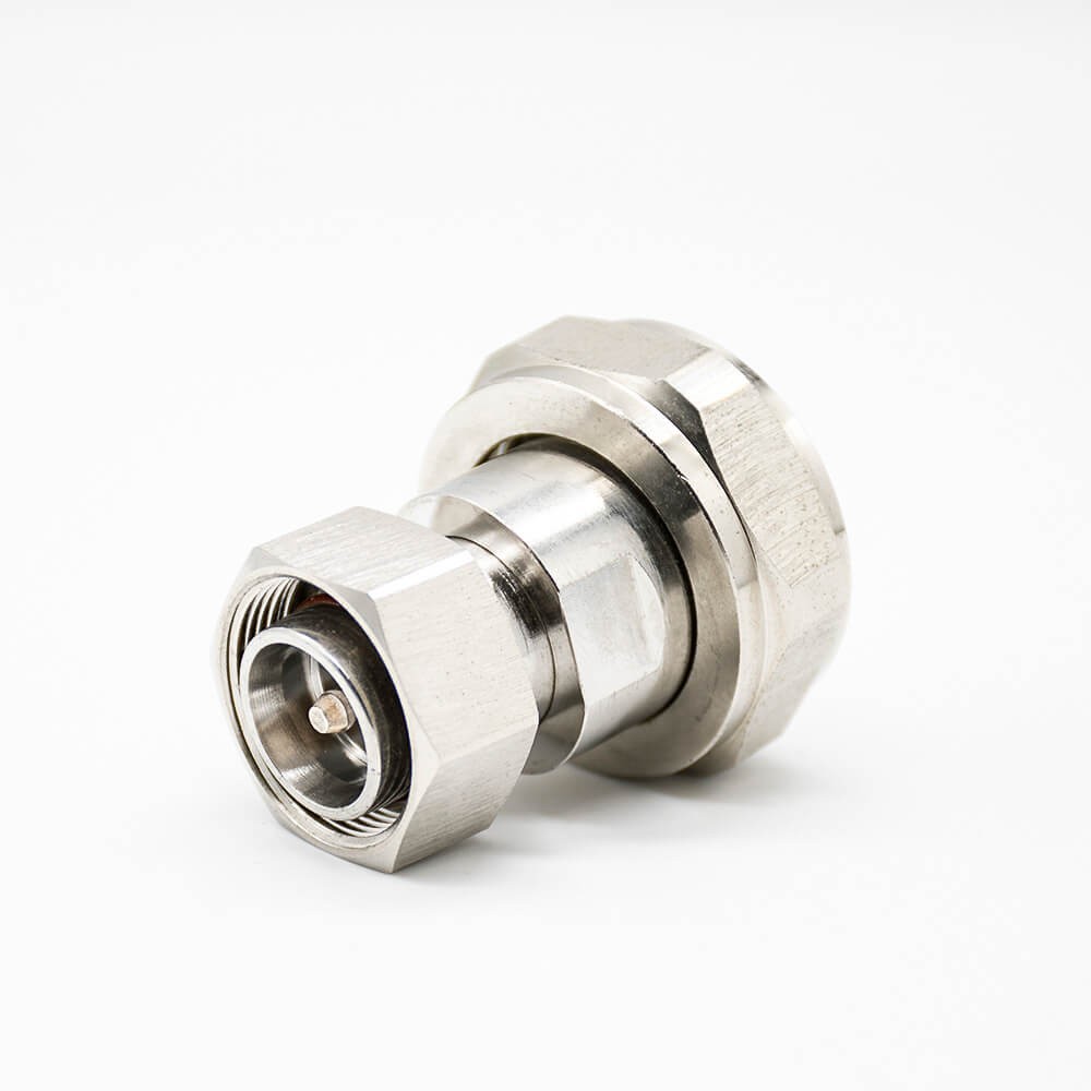 1 DIN型轉(zhuǎn)接頭直式DIN7-16公轉(zhuǎn)4.3/10公頭RF轉(zhuǎn)接頭鍍鎳連接器