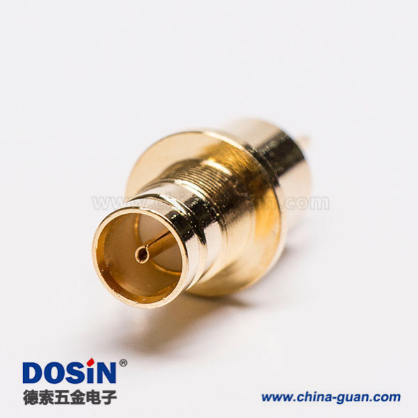 10 鍍金1.6/5.6母頭DIN射頻連接器接pcb板