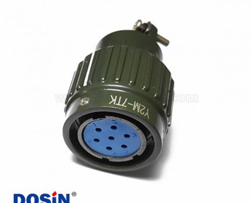 快速卡口深綠色Y2M-7TK工業(yè)工防航空插頭Y2M 7芯