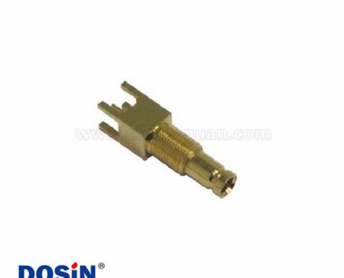 1.0 / 2.3連接器母直75Ω焊接端接通孔