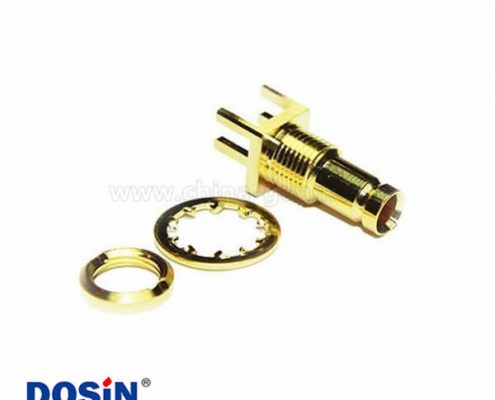 1.0 / 2.3連接器插孔直75Ω焊接端接PCB安裝微型微型隔板配件