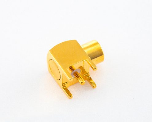 90度接頭MCX焊接母彎式插孔50Ω