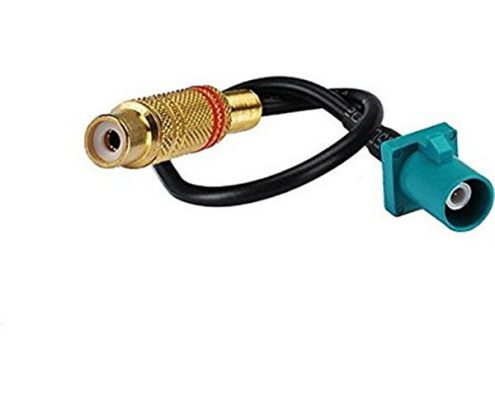 Fakra Z公接頭轉RCA母頭接RG174天線延長線25CM