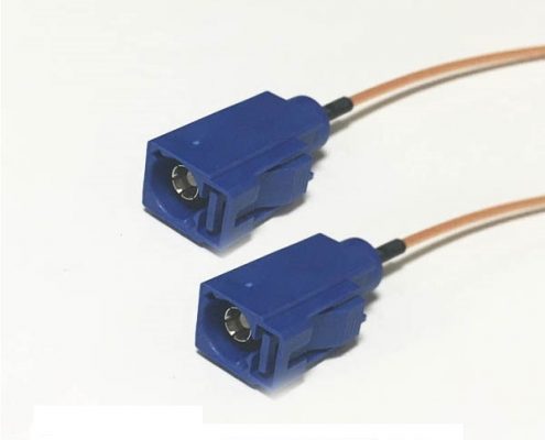 4合一Fakra連接器C型母轉母RG178組裝線材