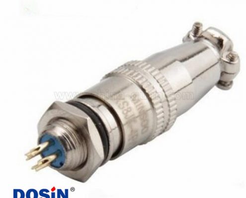 鍍金XS8-4芯開孔8mm 推拉式航空插頭 XS8 4P