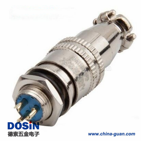 164 XS9-3芯開孔9mm推拉式航空插頭XS9-3P