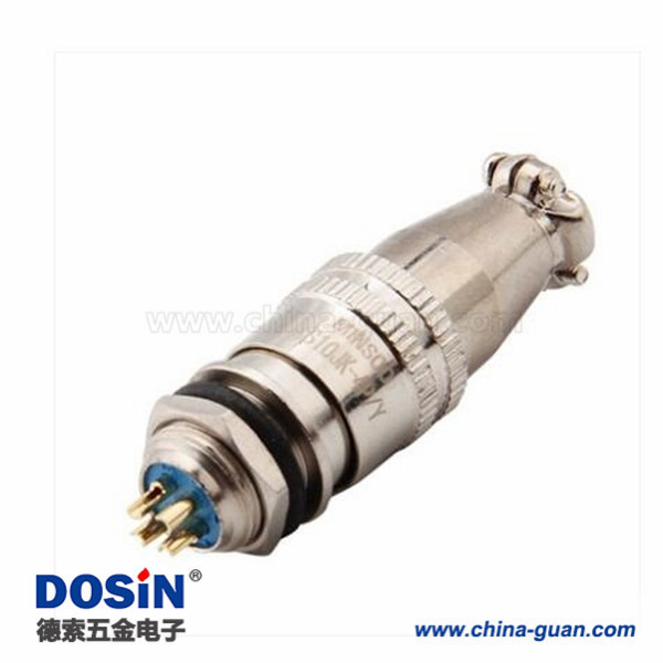 航空插頭XS10-4P 4芯開孔10mm公母套裝