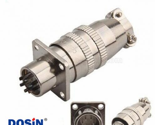 XS12 6芯圓形連接器開(kāi)孔12mm推拉式航空插頭