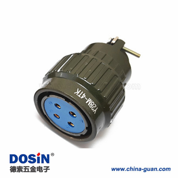 Y28M-4TK 4芯航空插頭 線纜連接頭