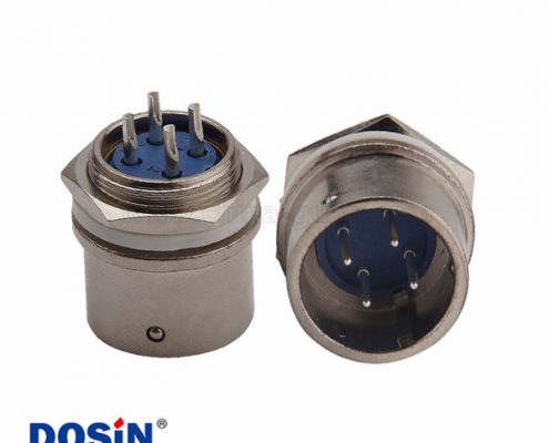 航空插頭XS16 4芯公頭面板安裝直式連接器