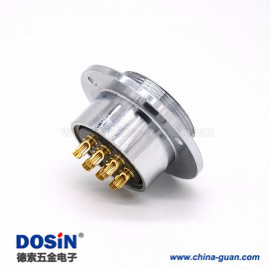 2 10芯航空插座 GX48三孔圓形直式常規(guī)公插座