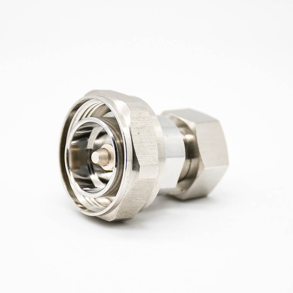2 DIN型轉(zhuǎn)接頭直式DIN7-16公轉(zhuǎn)4.3/10公頭RF轉(zhuǎn)接頭鍍鎳連接器