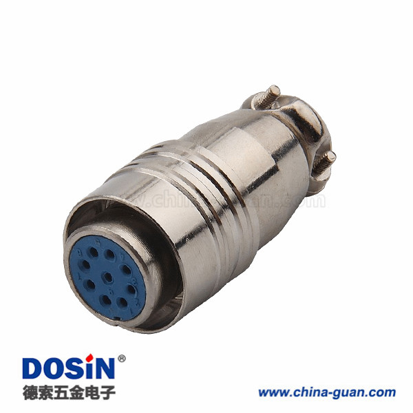 航空插頭推拉快速 XS16 9芯母頭焊線式