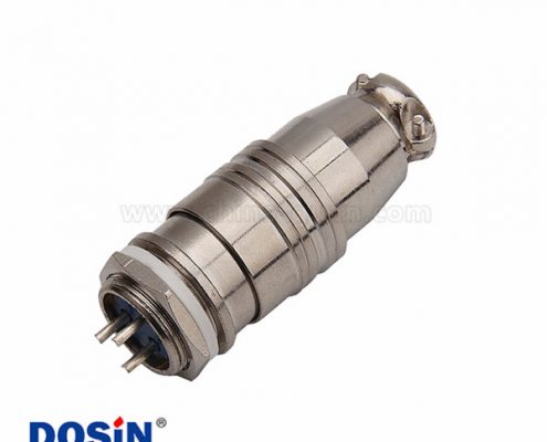 XS16 正裝圓形連接器螺紋連接航空插頭插座3芯