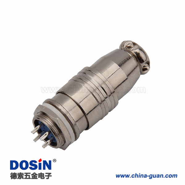 航空插頭XS16 6芯連接器開孔16mm