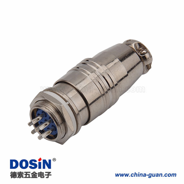 XS16型快速卡扣航空插頭7芯公母套裝推拉自鎖連拉器