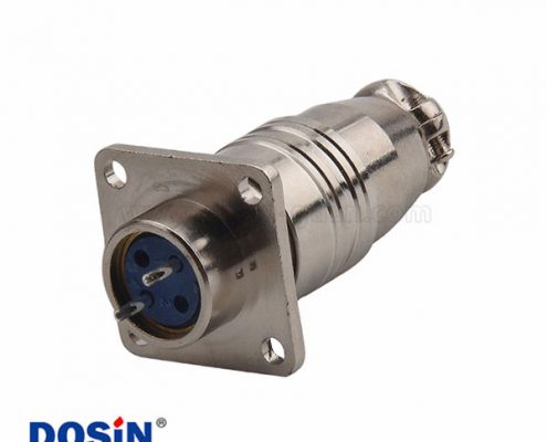 航空插頭接插件 XS16-2芯方形法蘭 螺紋連接器