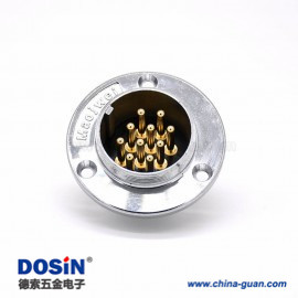 3 10芯航空插座 GX48三孔圓形直式常規(guī)公插座