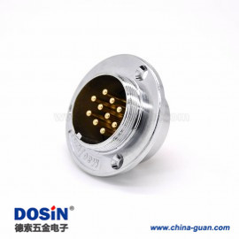 4 10芯航空插座 GX48三孔圓形直式常規(guī)公插座