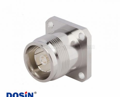 同軸連接器4.3/10四孔法蘭直式低PIM設(shè)計(jì)M3螺紋