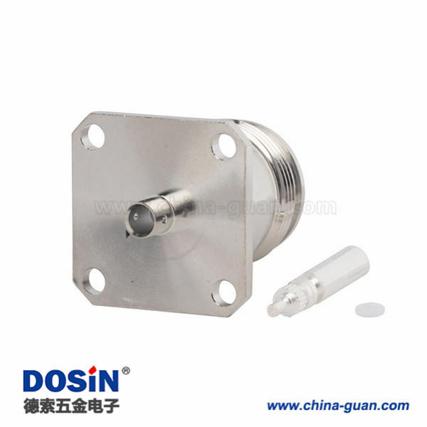 4310-connector-straight-jack-for-141-semi-rigid-4-hole-flange(1) 同軸連接器設(shè)計(jì)4.3 10直式母頭半剛性四孔法蘭接.250"線