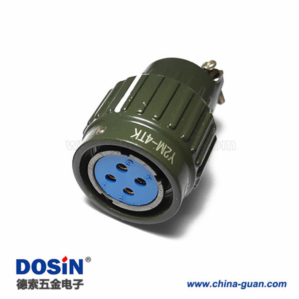 Y2M-4TK插頭4芯快卡電連接器快速拔插