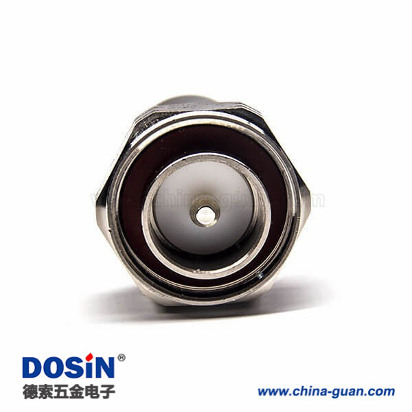 716-clamp-connector-straight-type-nickel-plating-for-rg393-cable(3) 7/16公頭鎖線50歐姆直式銅鍍鎳鎖線接RG393線材