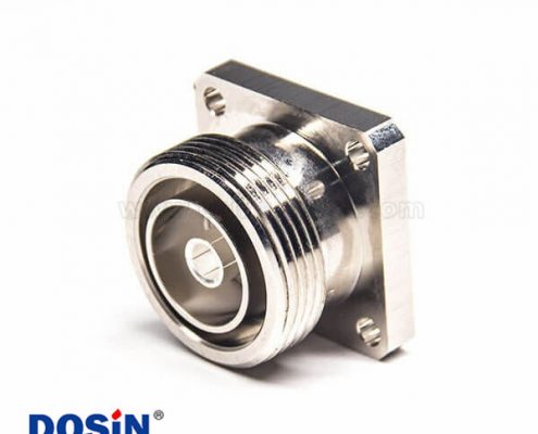 7/16法蘭母頭直式面板防水銅鍍鎳焊線插座